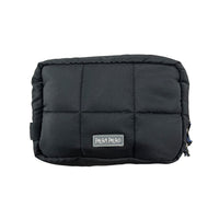 Multifunction Travel Puffer Pouch in Mysterious Black