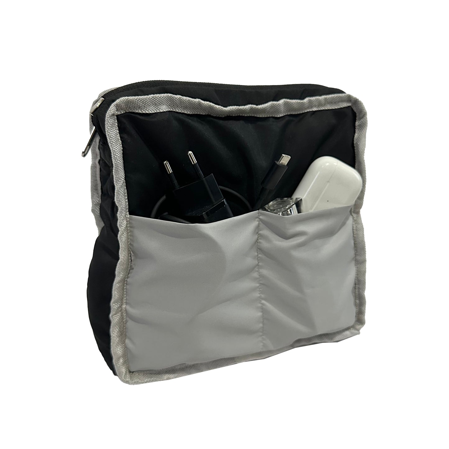 Medium Puffer Bag in Mysterious Black