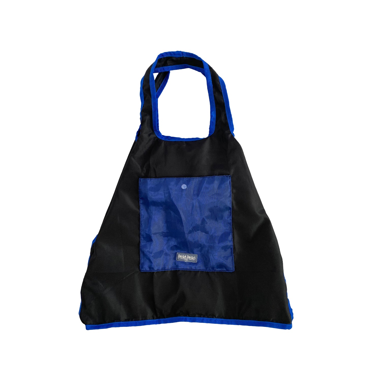 Foldable Reversible Shopping Bag in Mysterious Black