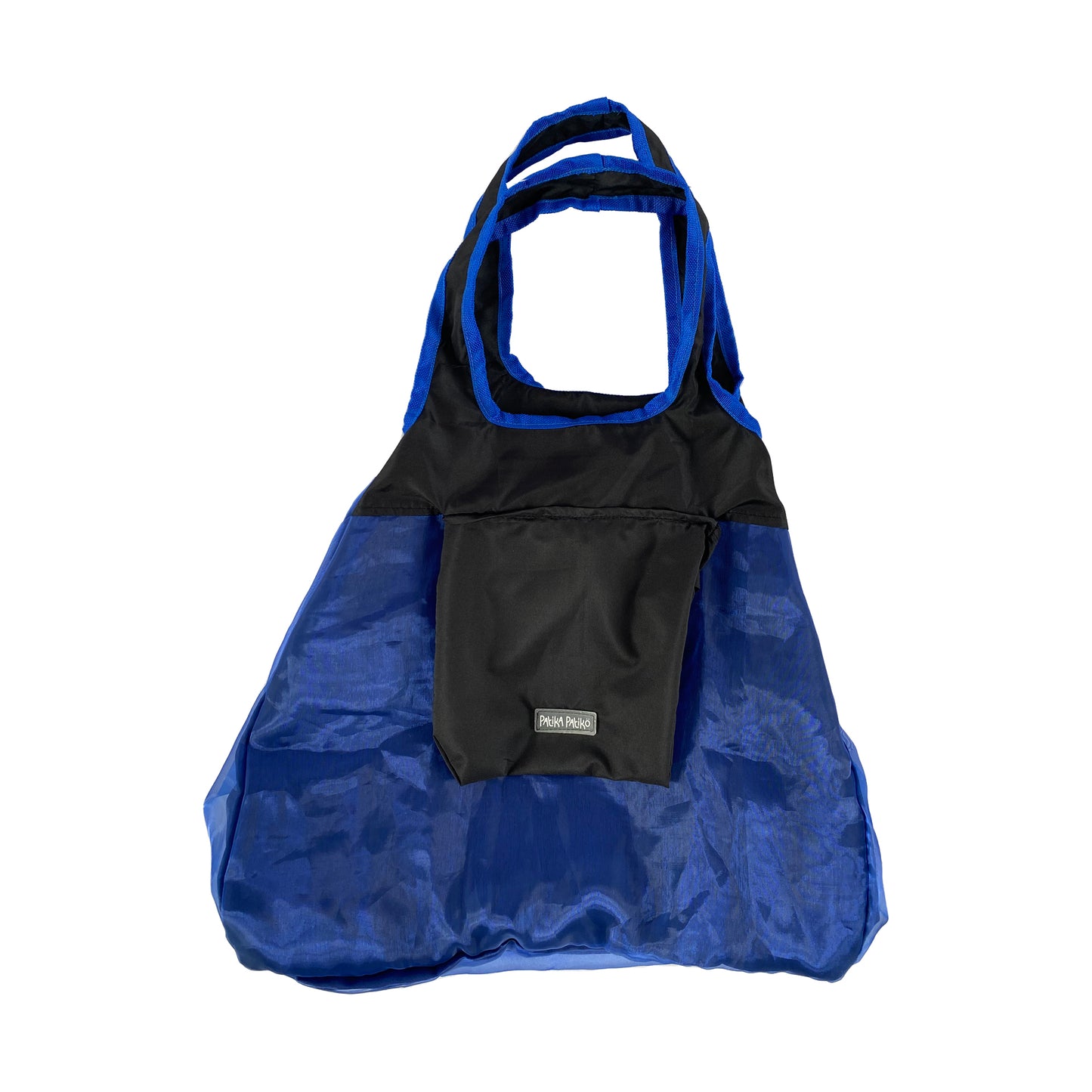Foldable Reversible Shopping Bag in Mysterious Black