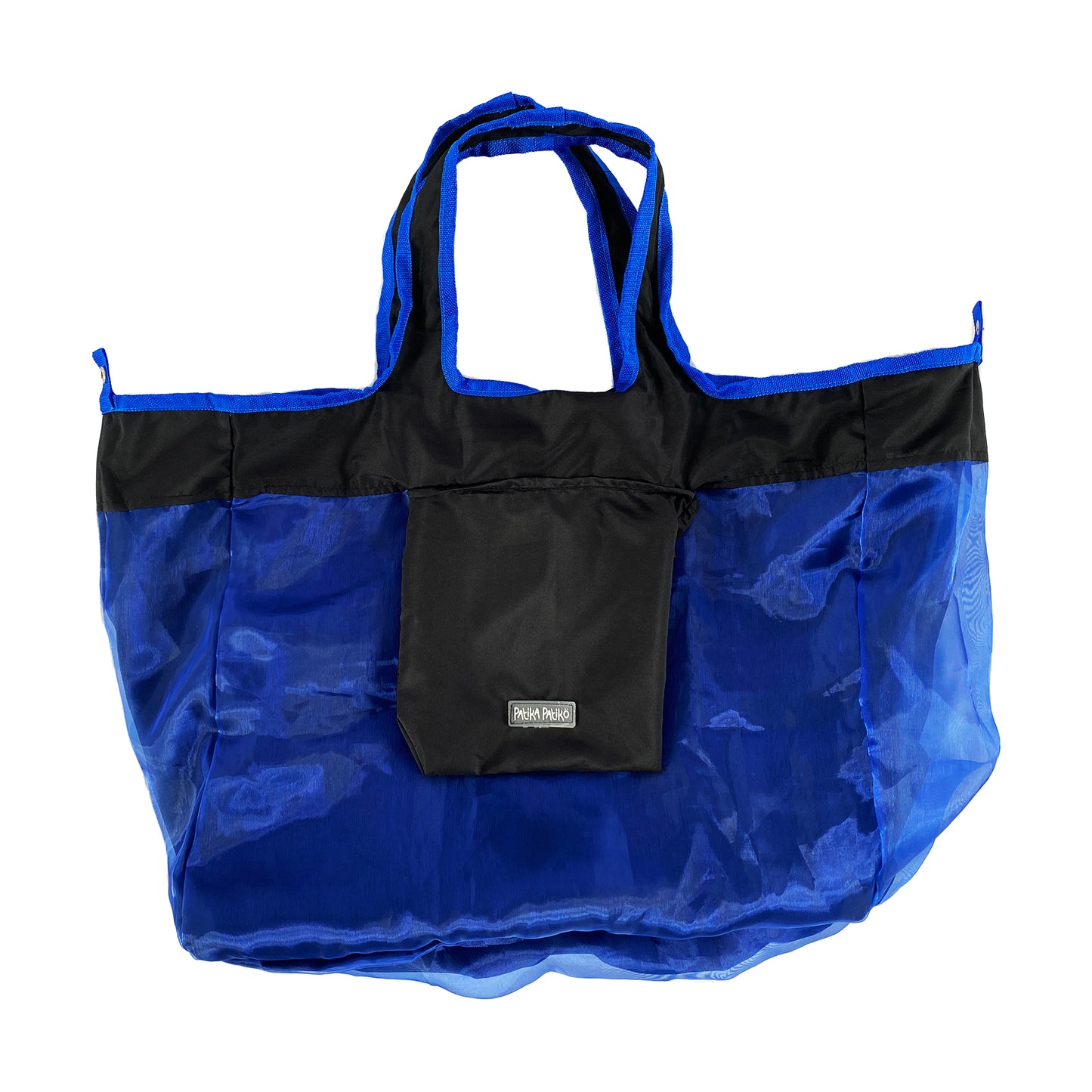 Foldable Reversible Shopping Bag in Mysterious Black