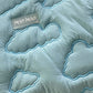 Puffer Messenger Bag in Hazy Blue