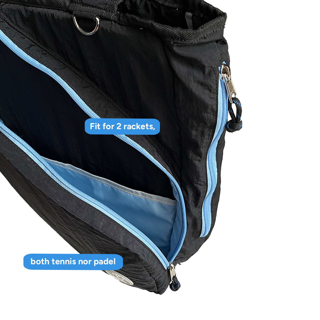 Active Racquet Totepack in Mysterious Black