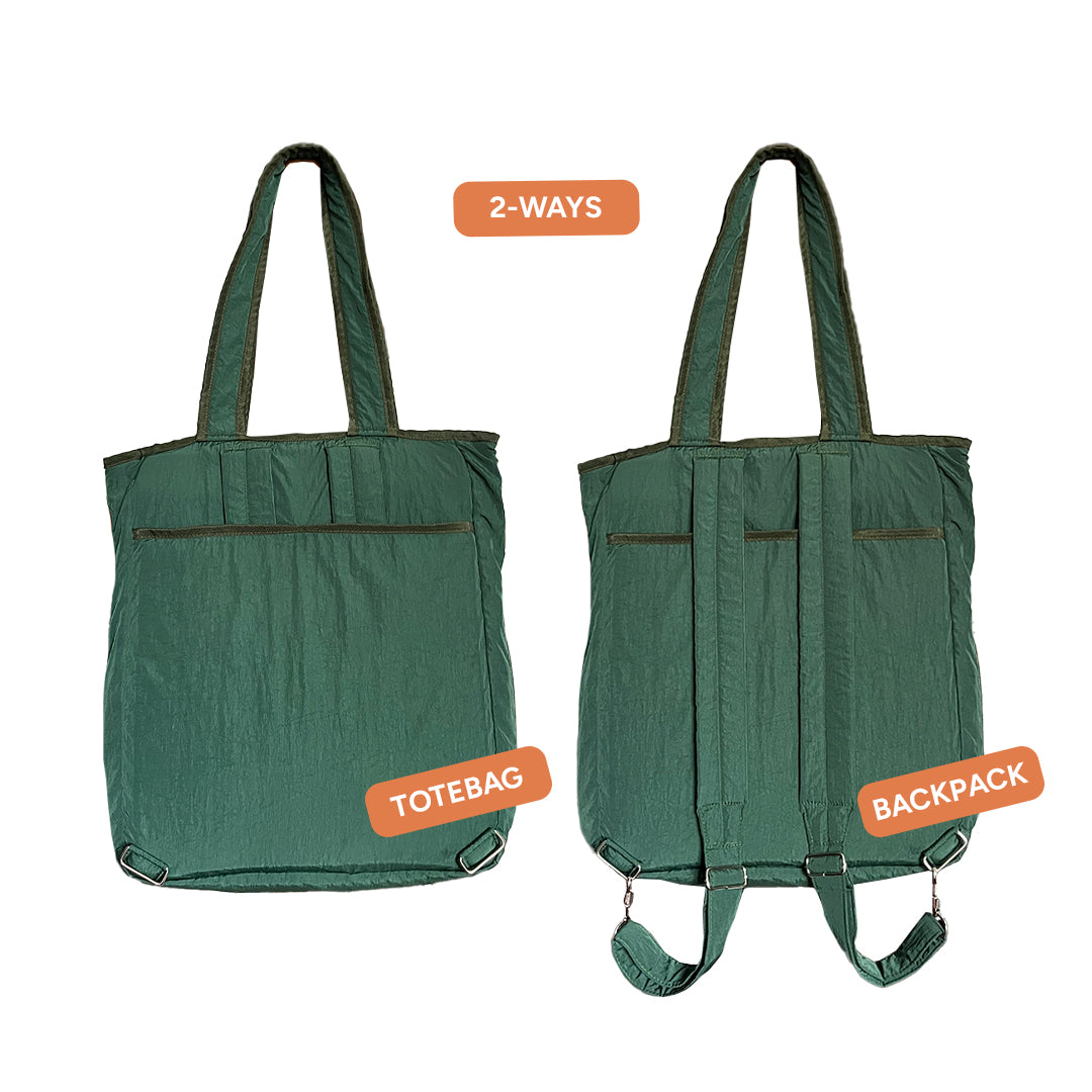 Active Racquet Totepack in Festive Emerald