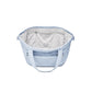Puffer Drawstring Sling Bag in Iced Soda