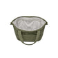 Puffer Drawstring Sling Bag in Pesto Oil