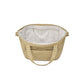 Puffer Drawstring Sling Bag in Cafe Latte