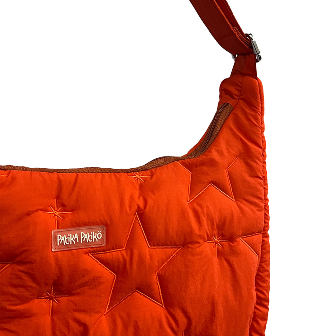 Puffer Messenger Bag in Healthy Salmon