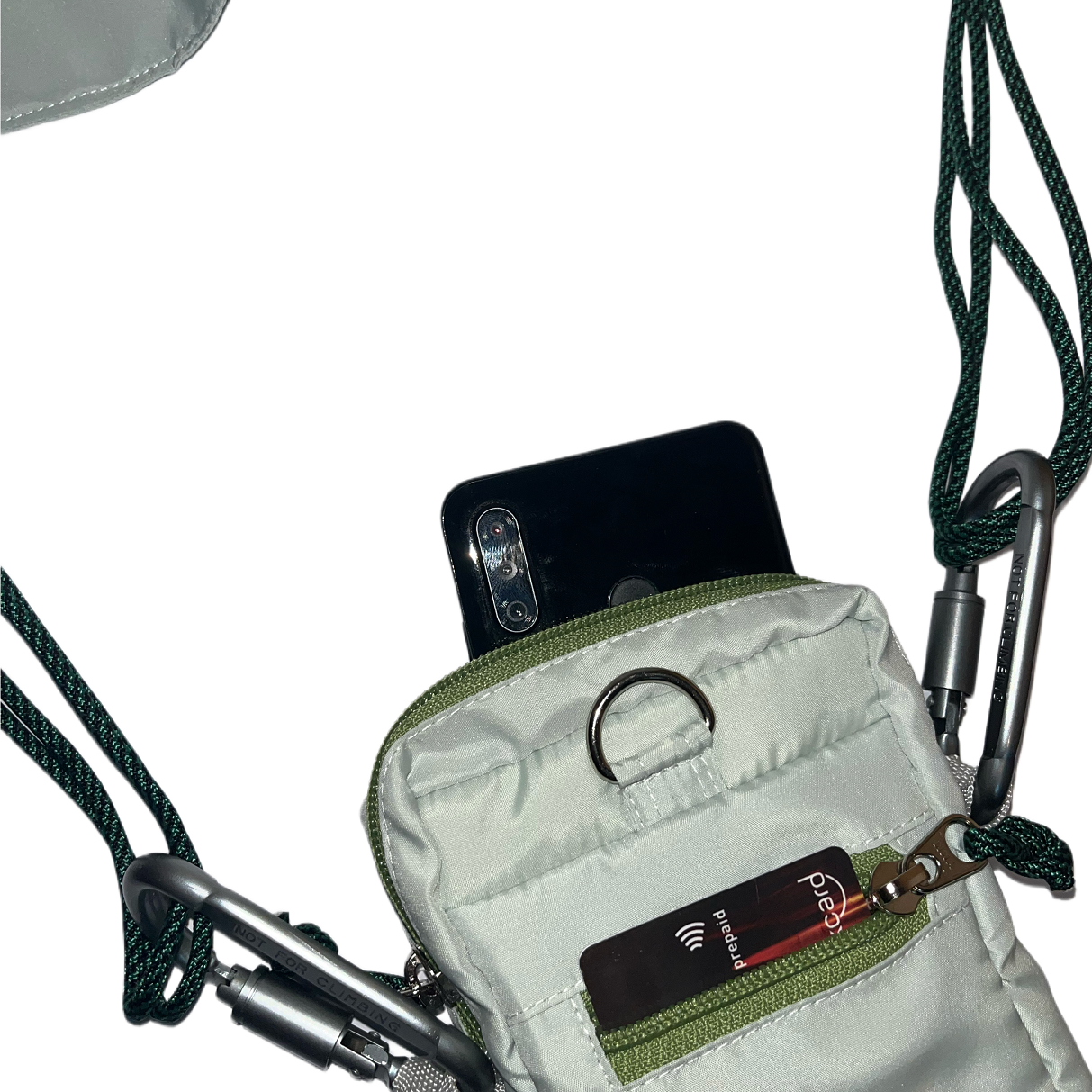Digital Puffer Pouch in Fresh Mint