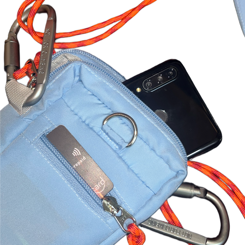 Digital Puffer Pouch in Serene Blue