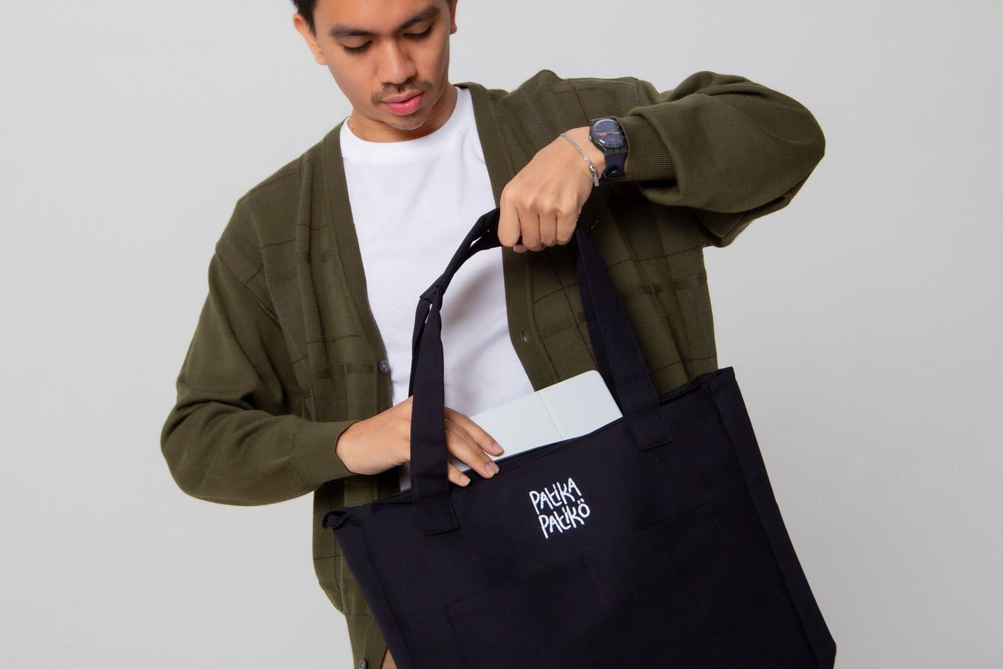 Everyday Multi Tote Bag in Mysterious Black