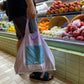 Foldable Reversible Shopping Bag in Soothing Lilac