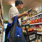 Foldable Reversible Shopping Bag in Mysterious Black
