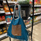 Foldable Reversible Shopping Bag in Energetic Jade