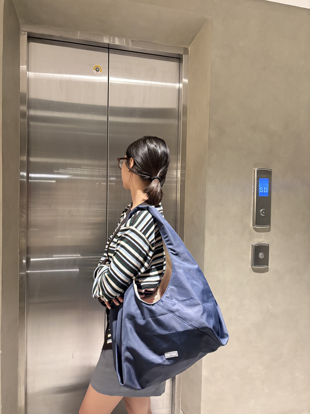 Just In Case Hobo Totes in Blueberry Compote