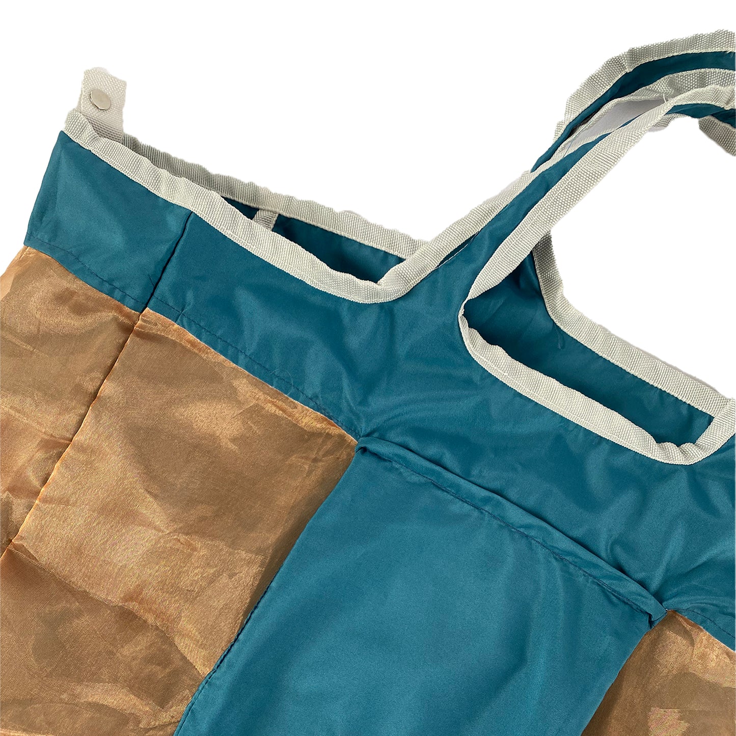 Foldable Reversible Shopping Bag in Energetic Jade