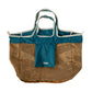 Foldable Reversible Shopping Bag in Energetic Jade