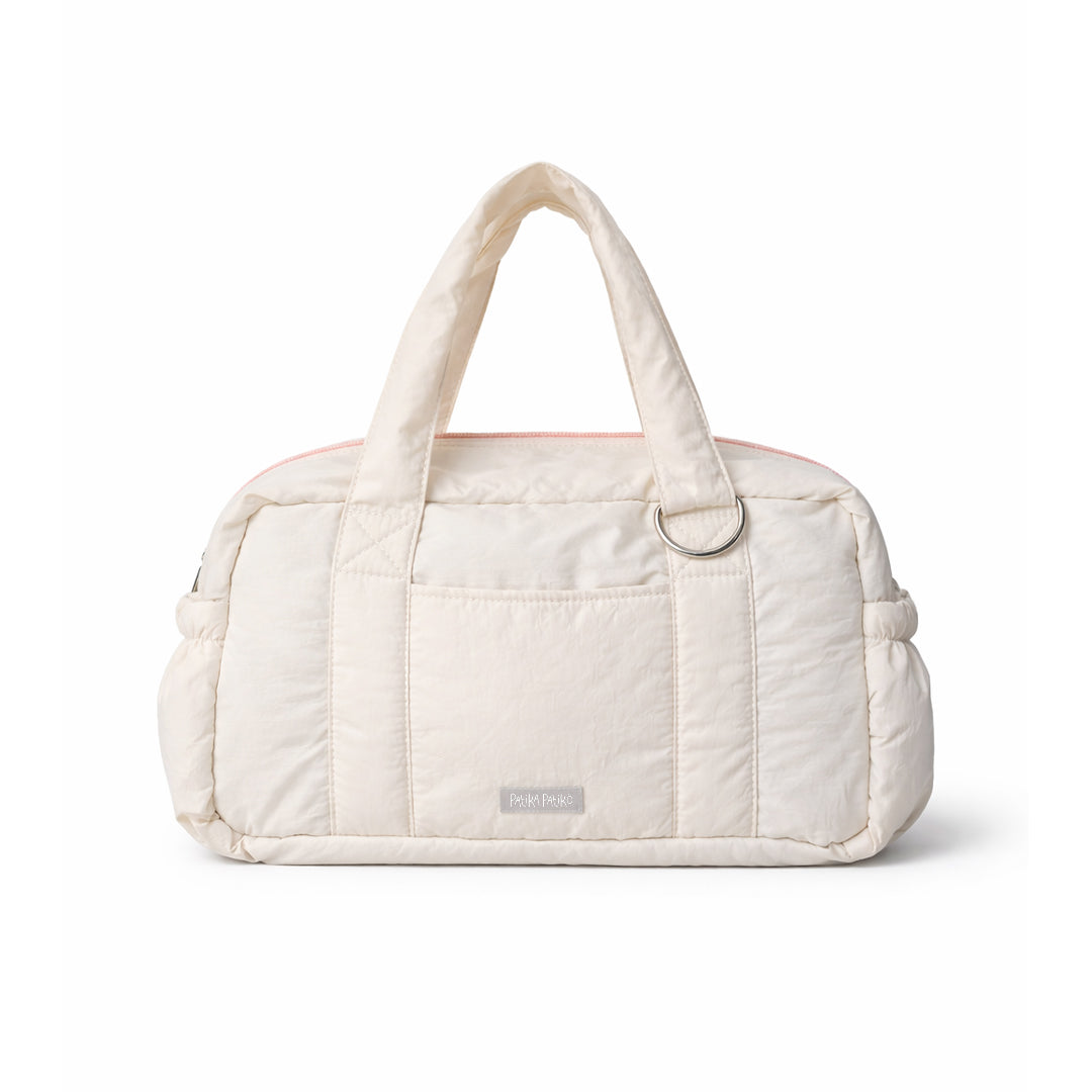 Medium Duffle Shoulder Bag in Whipped Cream