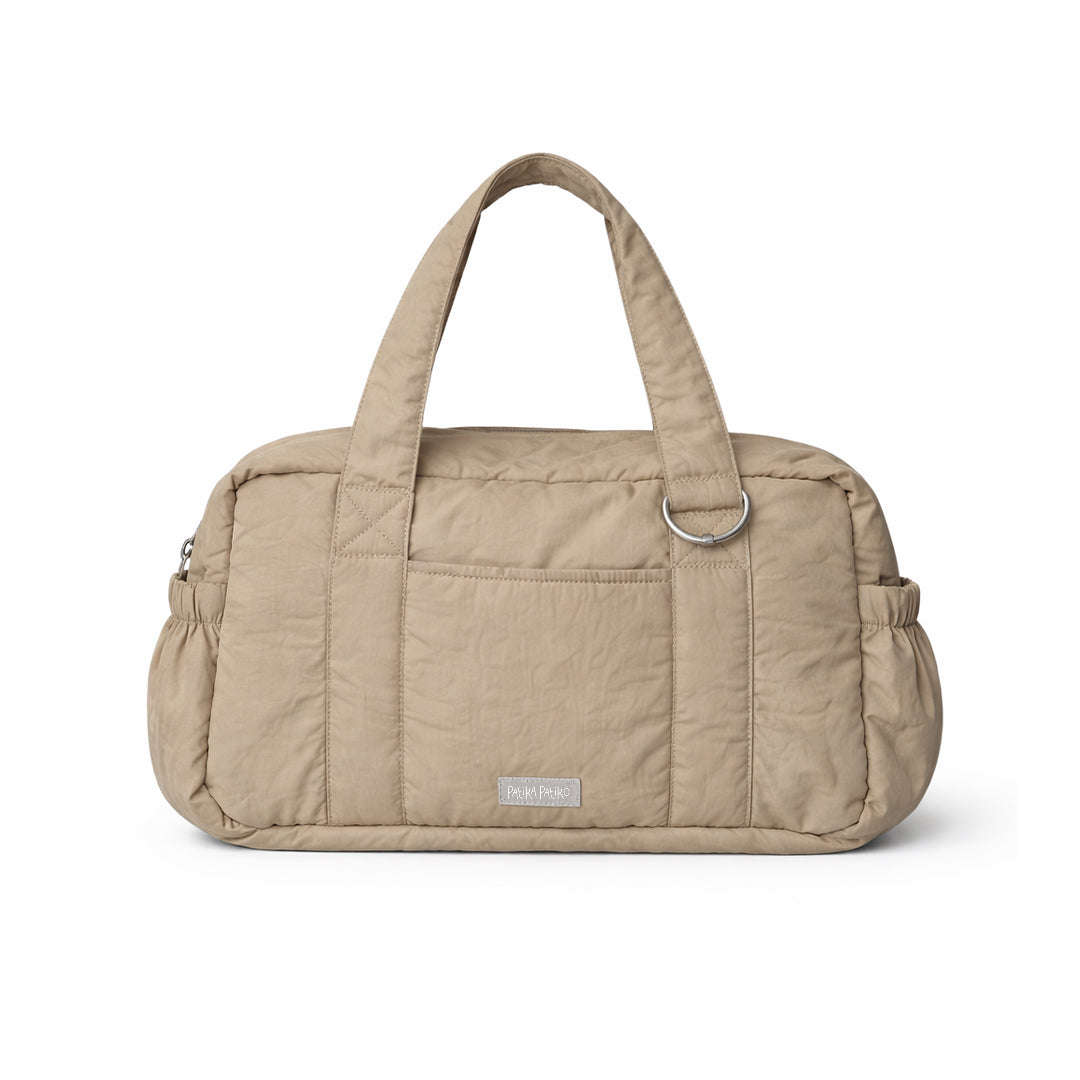 Medium Duffle Shoulder Bag in Cafe Latte