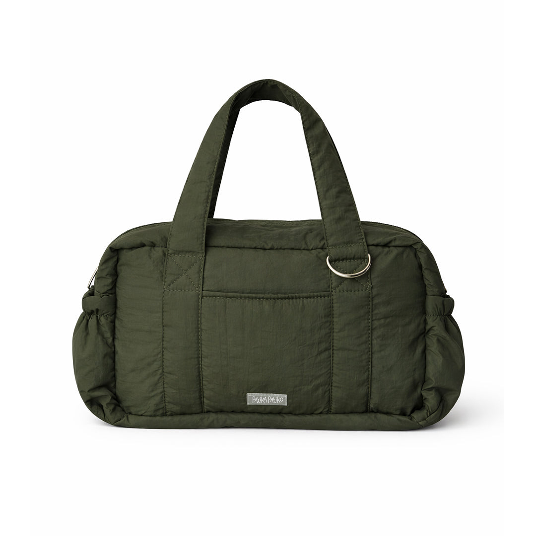Medium Duffle Shoulder Bag in Pesto Oil