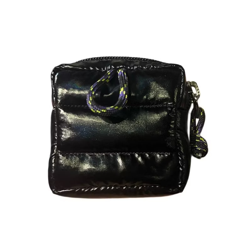 Mini Puffer Pouch in Cosmic Black