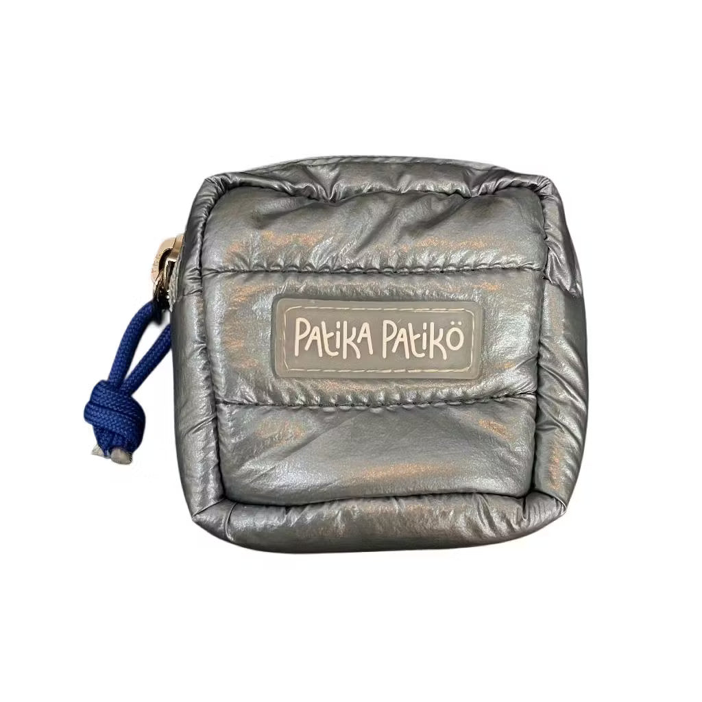 Mini Puffer Pouch in Steel Blue