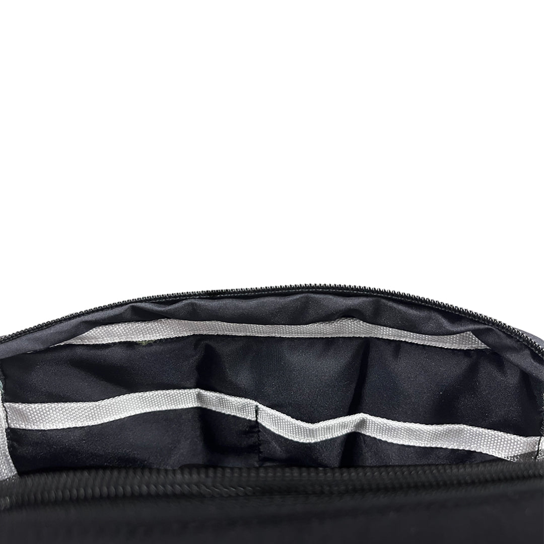 Multifunction Travel Puffer Pouch in Mysterious Black