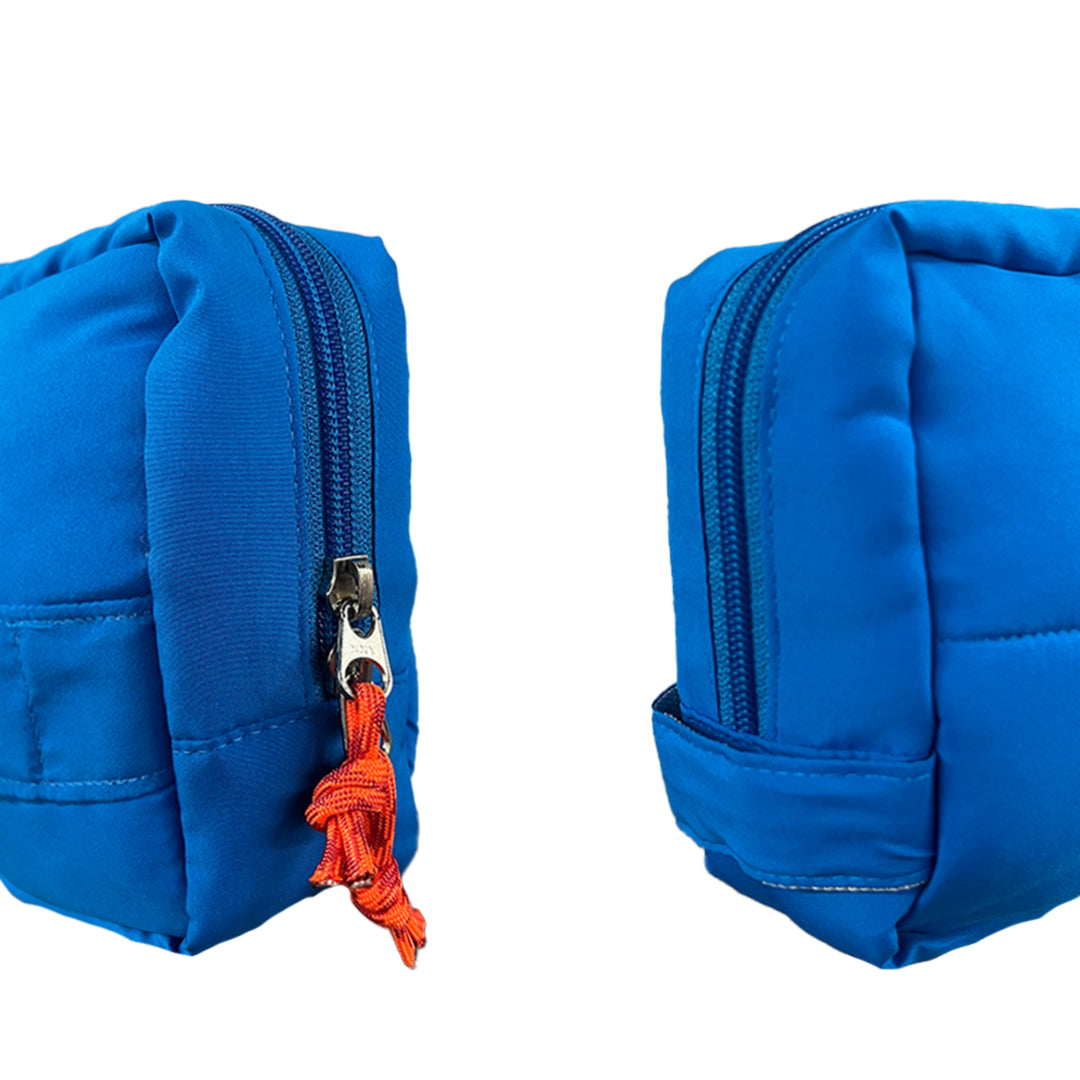 Multifunction Travel Puffer Pouch in Confident Cerulean