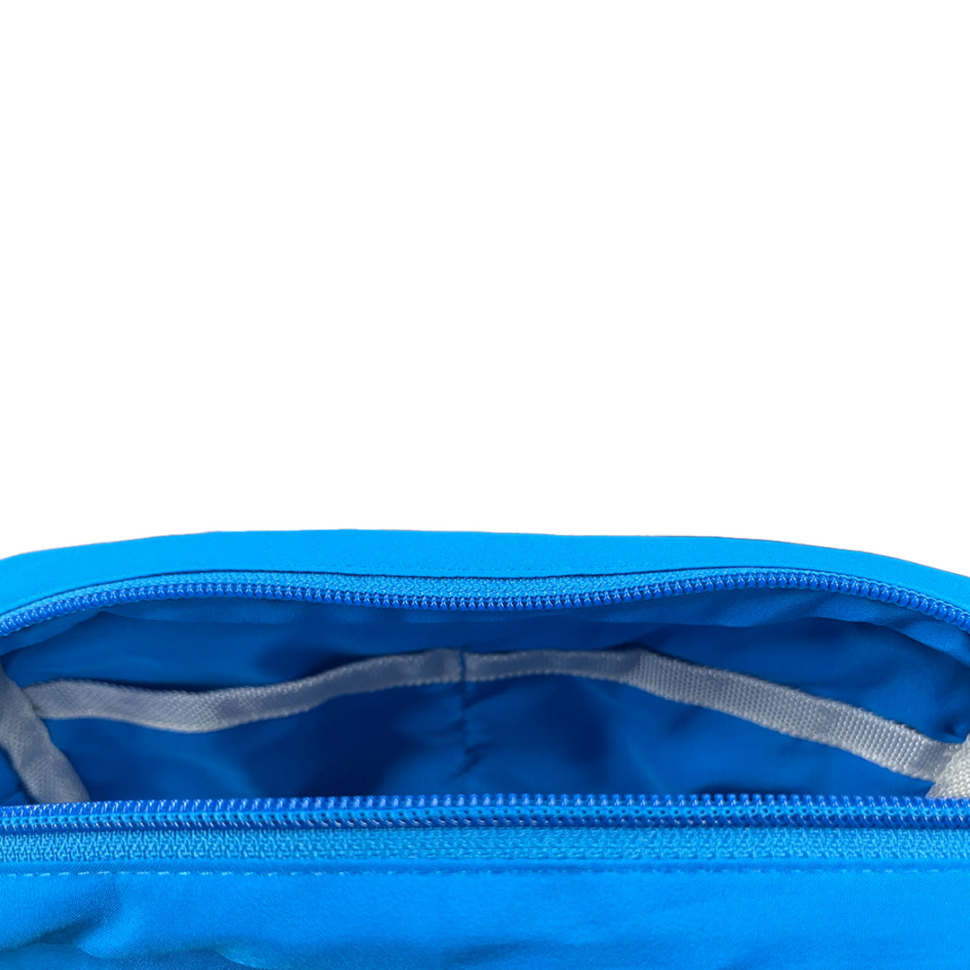 Multifunction Travel Puffer Pouch in Confident Cerulean