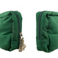Multifunction Travel Puffer Pouch in Festive Emerald