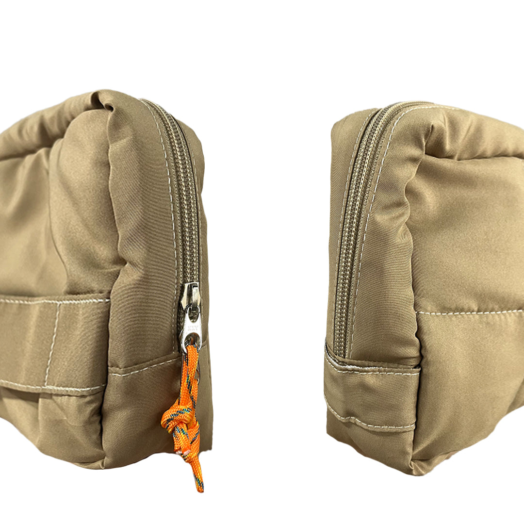Multifunction Travel Puffer Pouch in Reliable Khaki