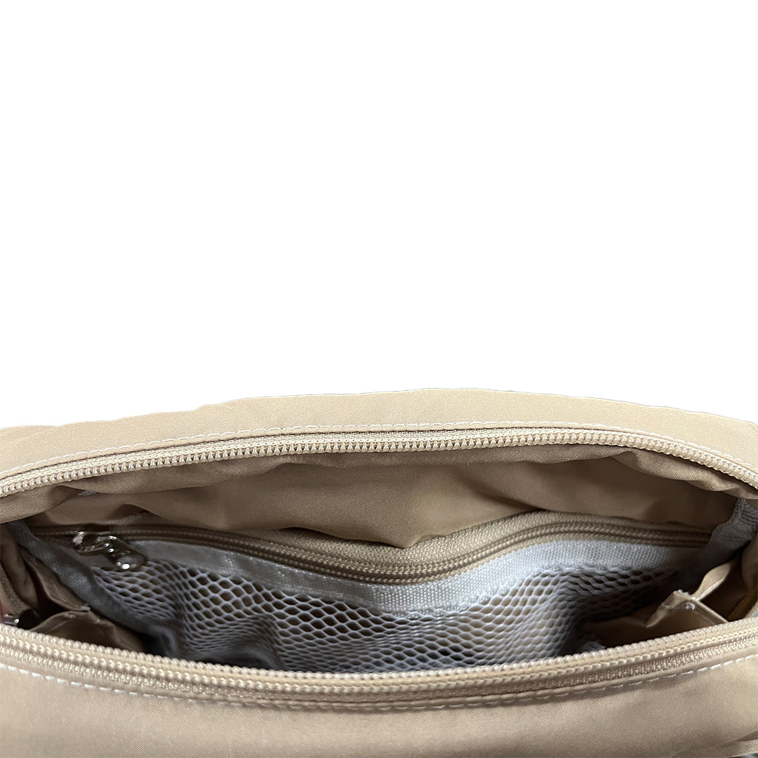 Multifunction Travel Puffer Pouch in Reliable Khaki