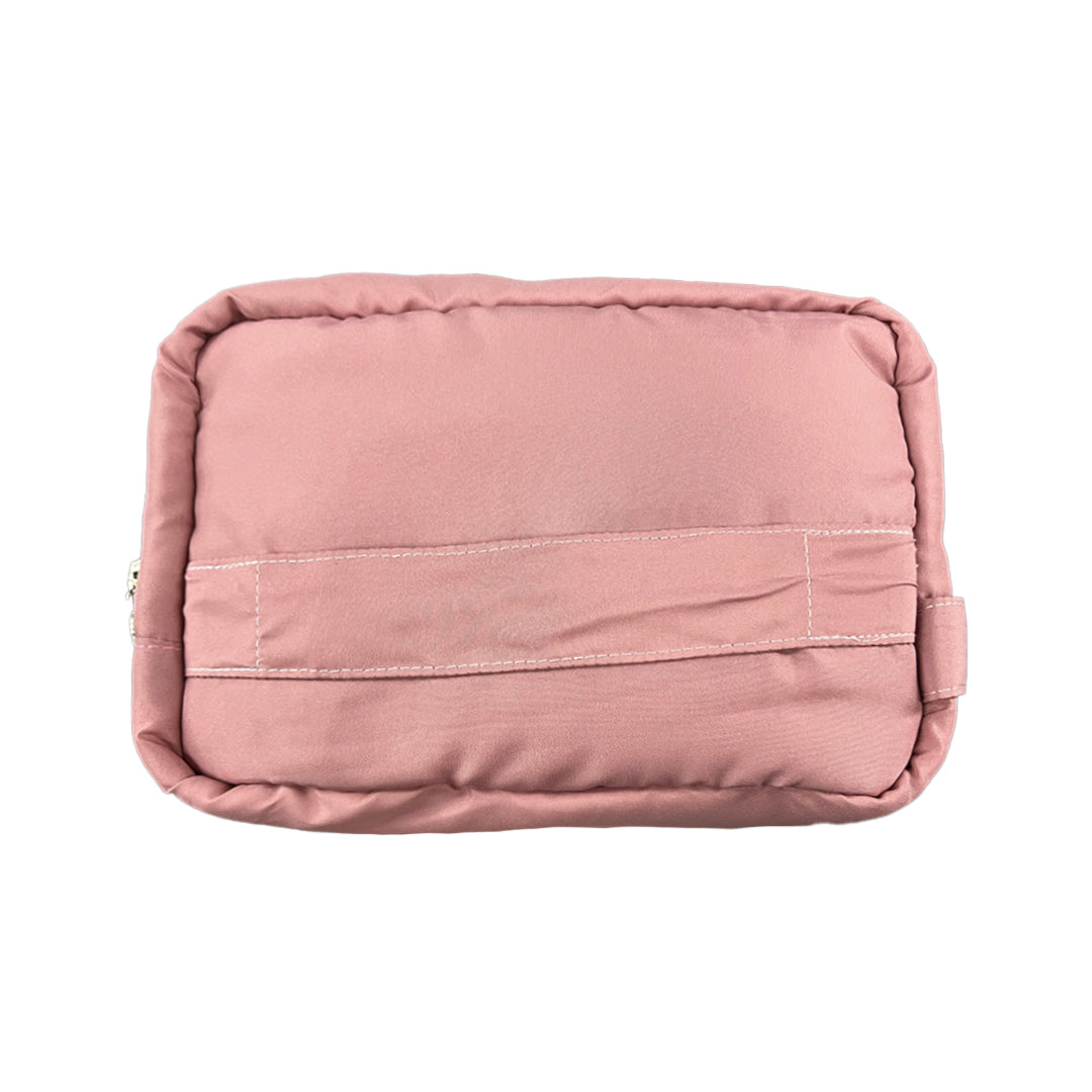Multifunction Travel Puffer Pouch in Romantic Pink
