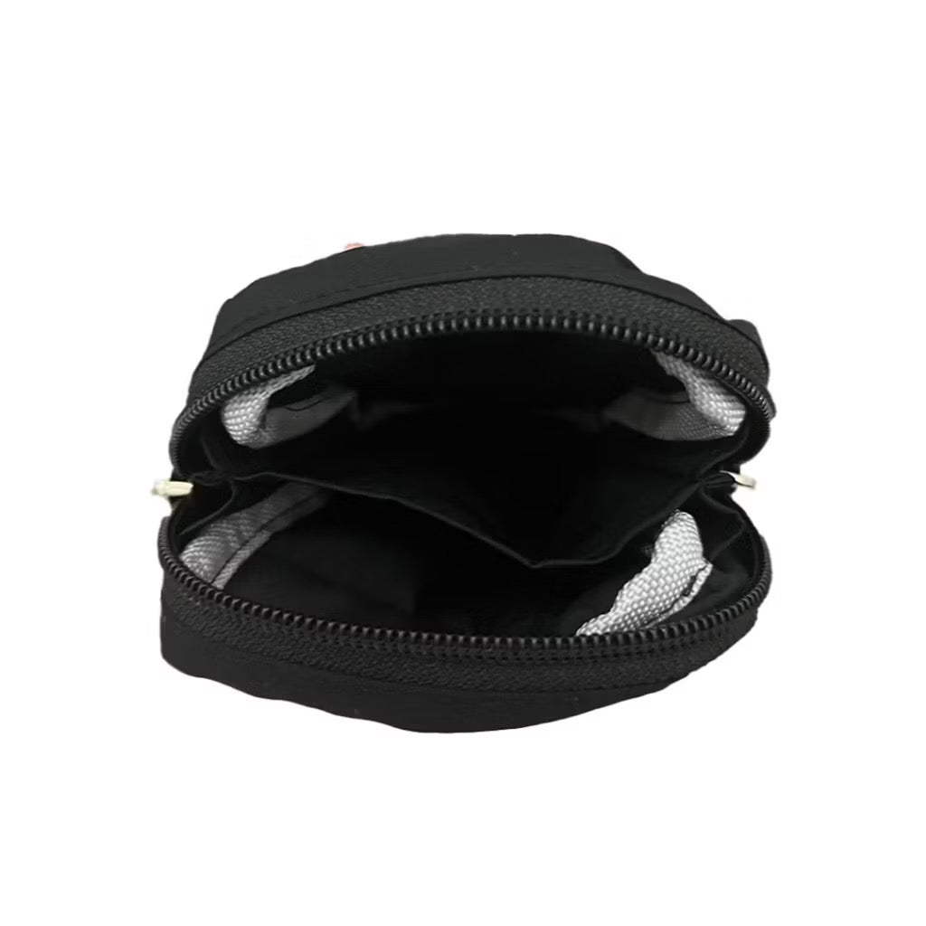 Puffer Card Holder in Mysterious Black