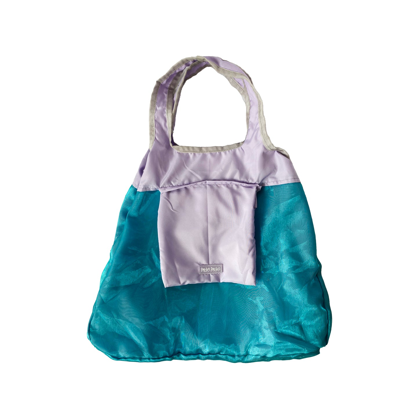 Foldable Reversible Shopping Bag in Soothing Lilac