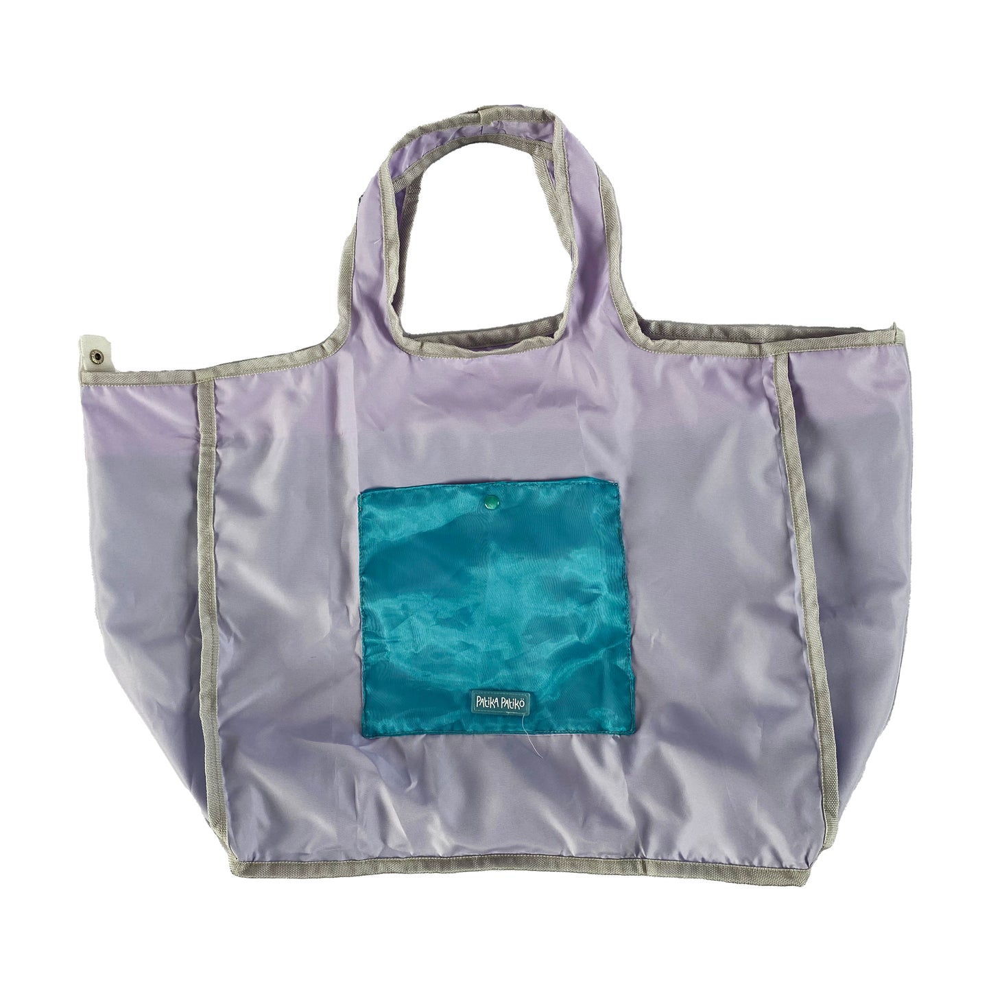 Foldable Reversible Shopping Bag in Soothing Lilac
