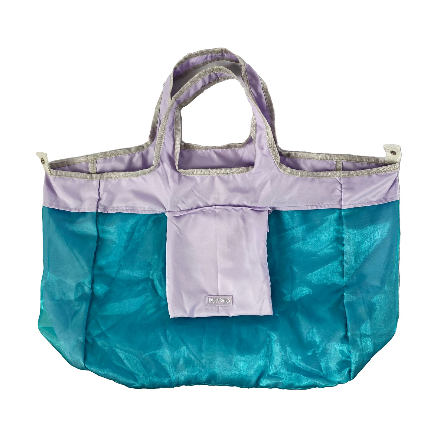 Foldable Reversible Shopping Bag in Soothing Lilac