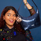 Gleam Shoulder Bag in Midnight Alloy