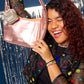 Gleam Shoulder Bag in Rose Quartz