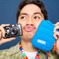 Puffer Card Holder in Confident Cerulean