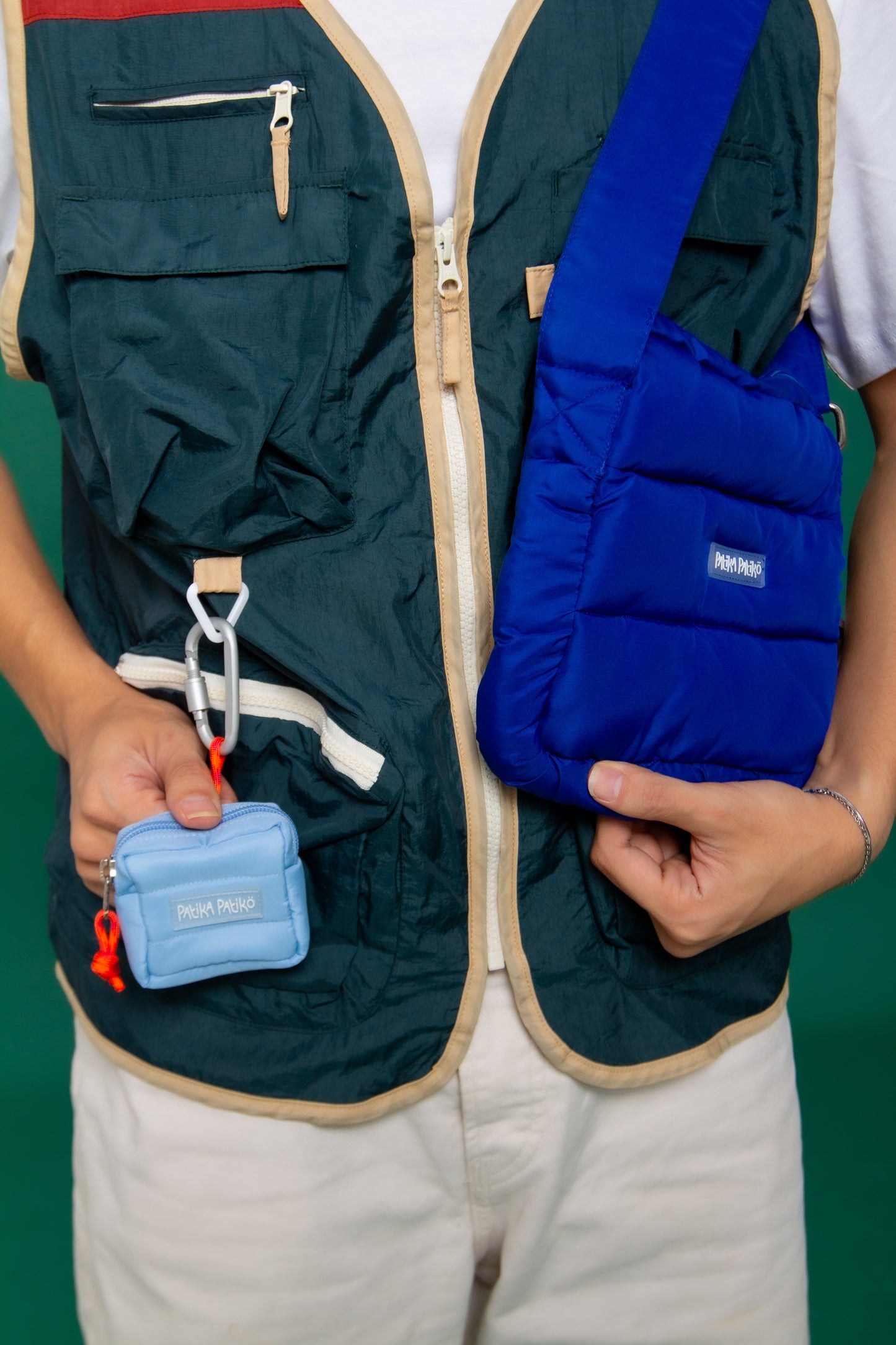 Mini Puffer Pouch in Serene Blue