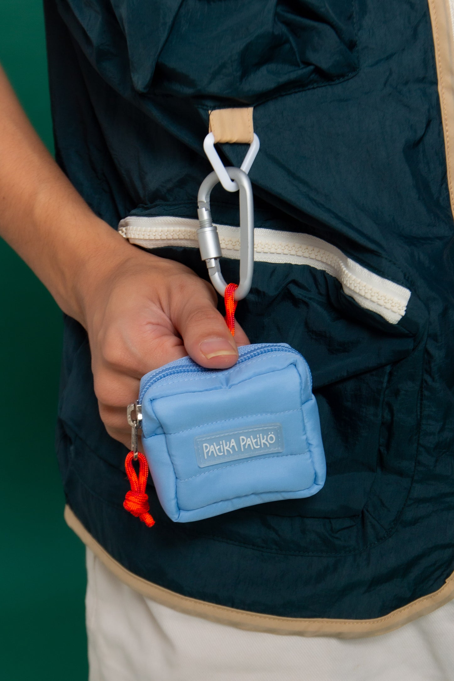 Mini Puffer Pouch in Serene Blue