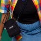 Digital Puffer Pouch in Mysterious Black