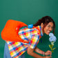 Puffer Messenger Bag in Healthy Salmon