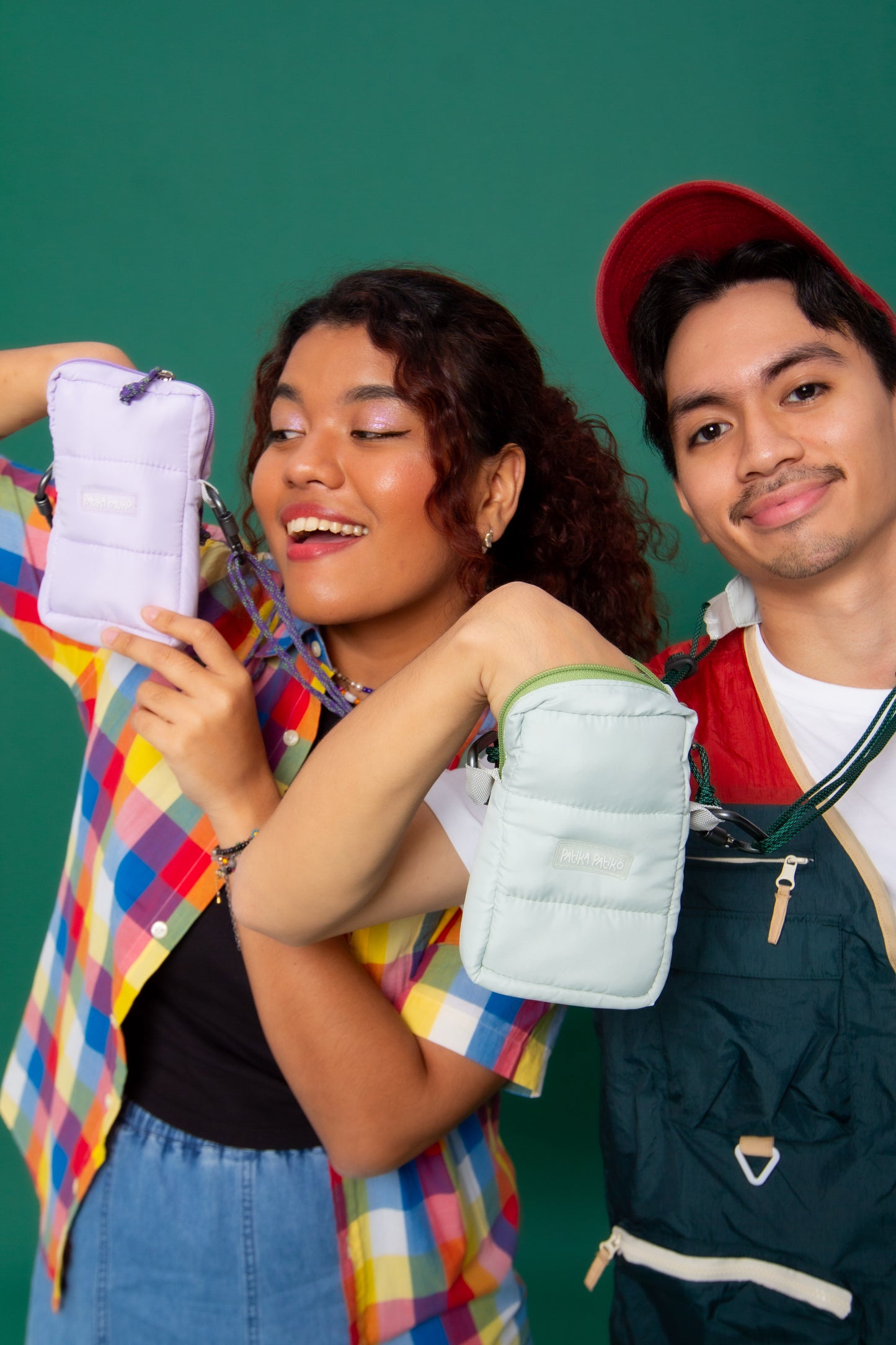 Digital Puffer Pouch in Fresh Mint