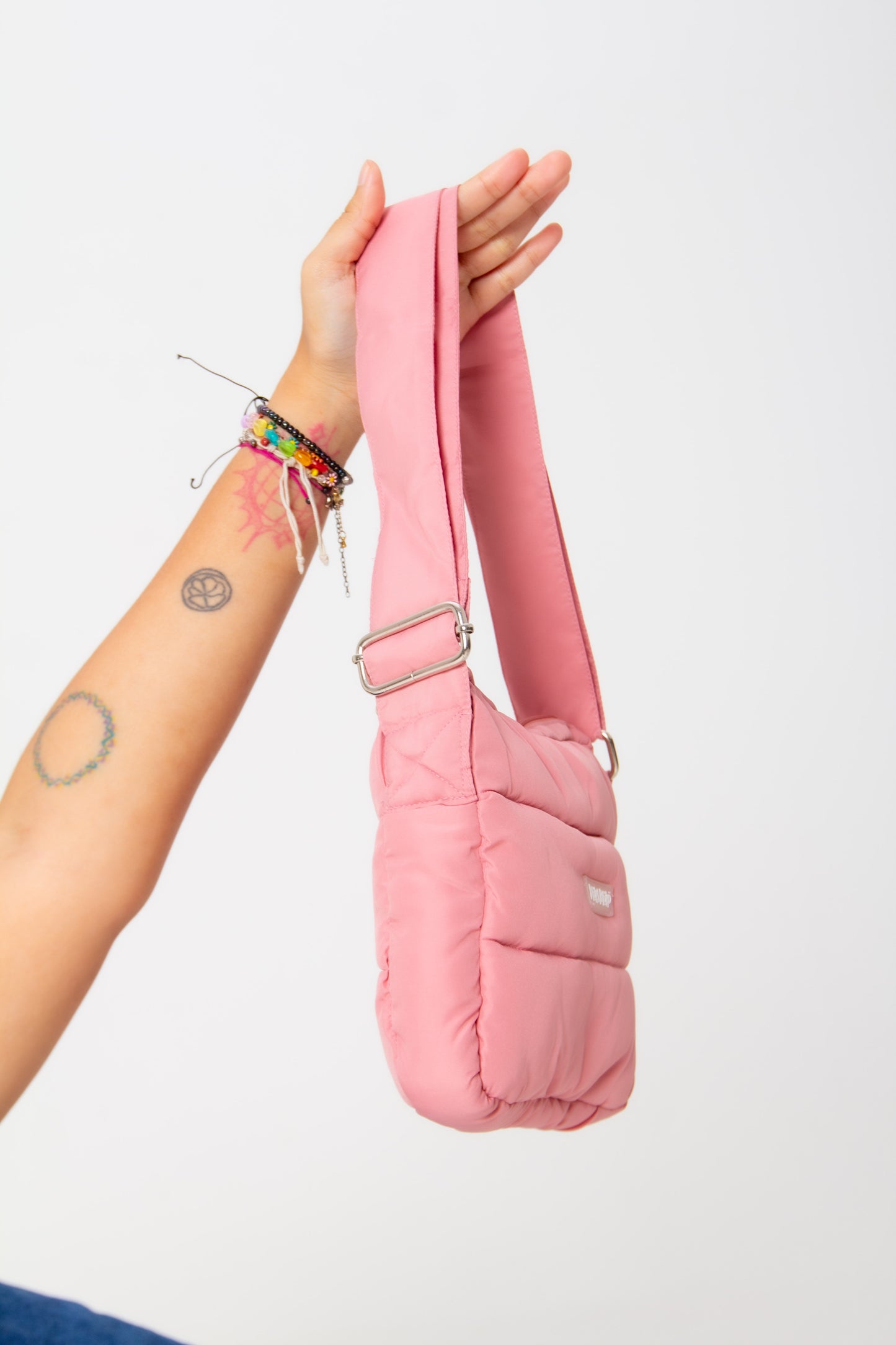 Medium Puffer Bag in Lovely Pink