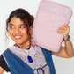 Puffer Laptop Case in Friendly Mauve