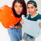 Puffer Messenger Bag in Hazy Blue