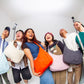 Puffer Messenger Bag in Hazy Blue