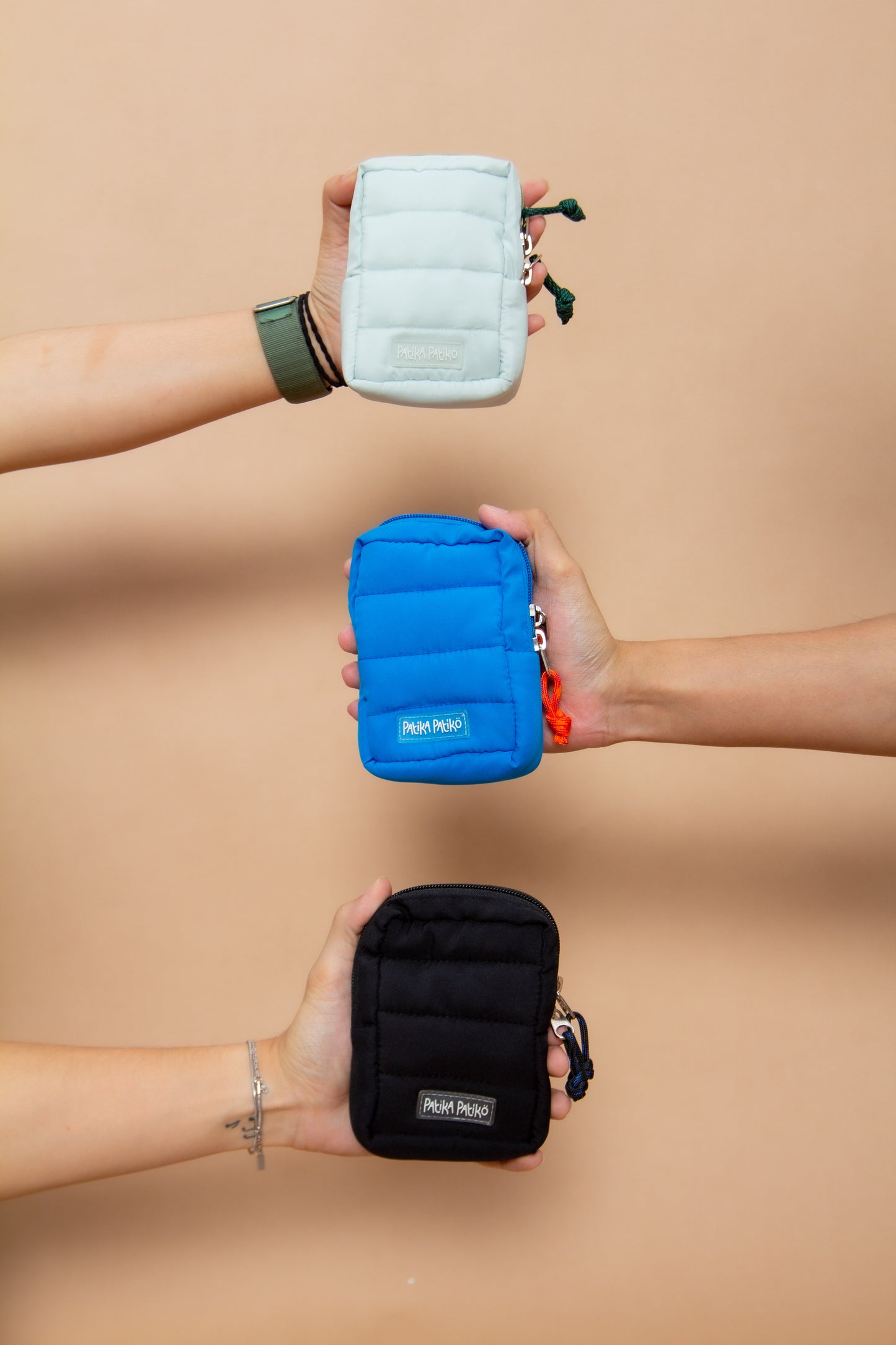 Puffer Card Holder in Mysterious Black